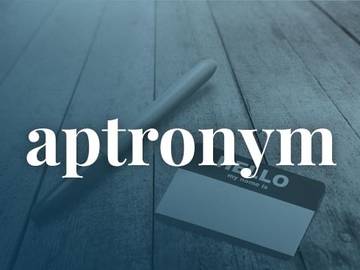 aptronym slang definition
