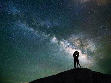 the history of desire night sky with lovers
