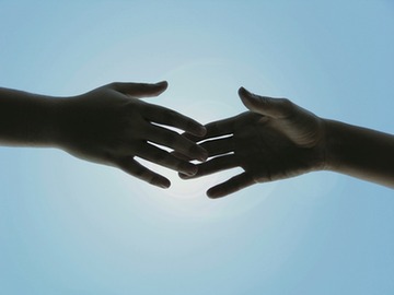 trend watch amicable hand touching