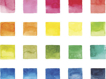 watercolor squares