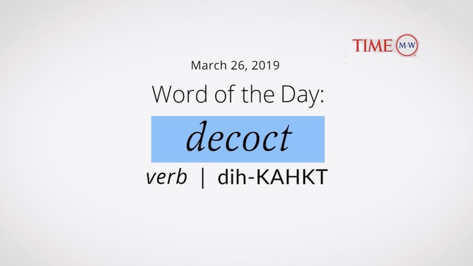 decoct word of the day