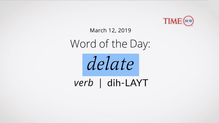 delate-word-of-the-day