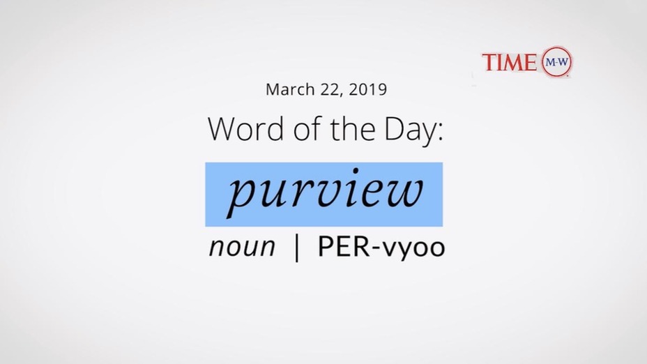 purview word of the day