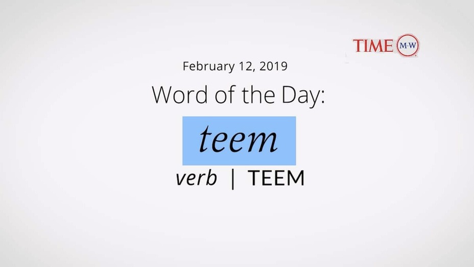 time wotd teem