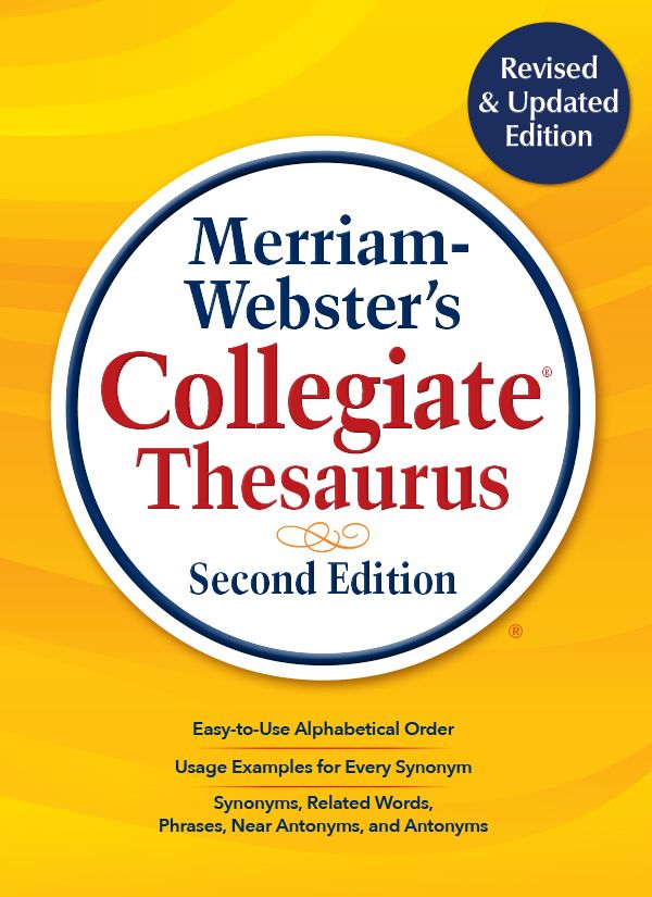 merriam-webster's collegiate thesaurus book cover