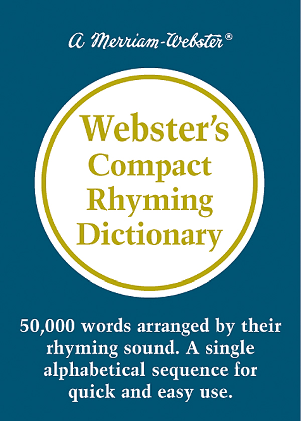 webster's compact rhyming dictionary book cover