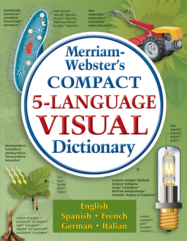 merriam-webster's five-language visual dictionary book cover