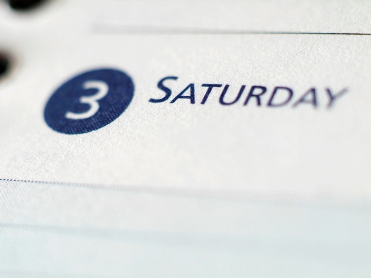 calendar with sunday circled