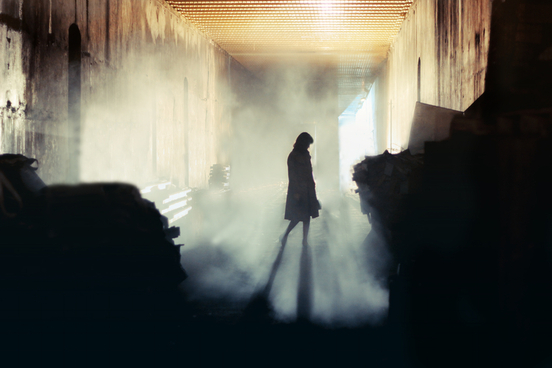 a haunted house is one that is scary usually because of the presence of spirits or ghosts and typically also in need of a paint job