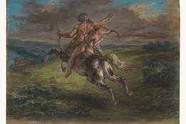 the-education-of-achilles-eugne-delacroix