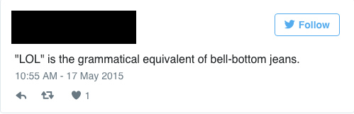 Bell-bottom tweet