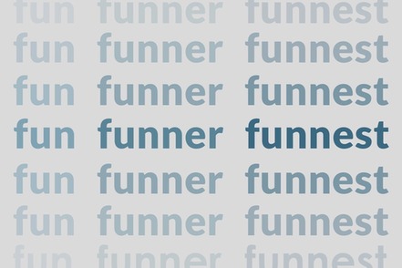 fun funner funnest