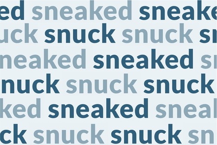 sneaked vs snuck video