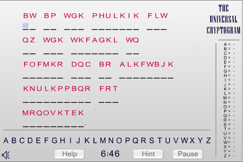 Universal Cryptogram