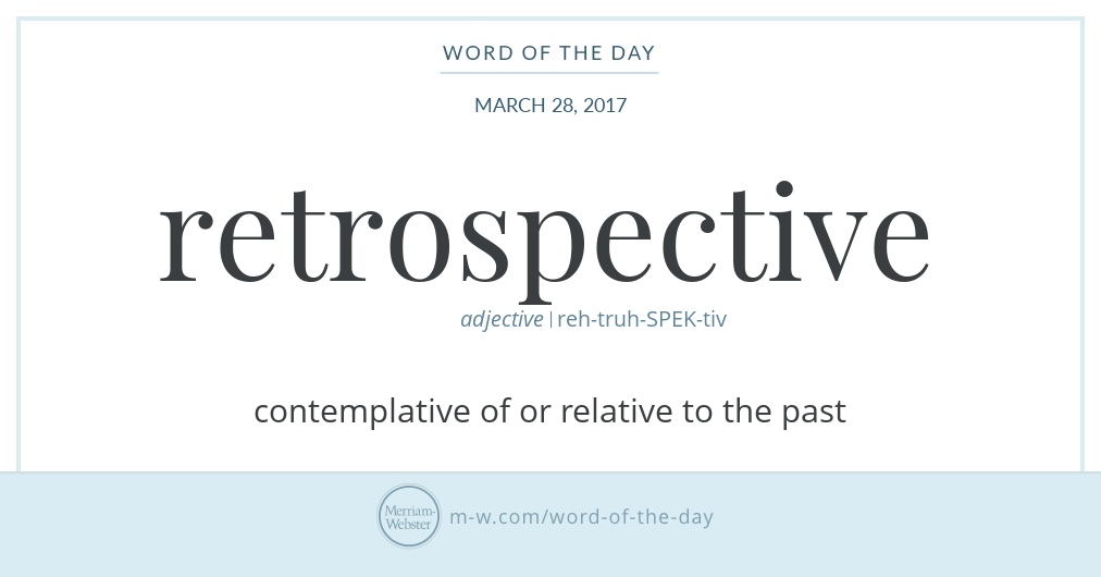 retrospect theme word